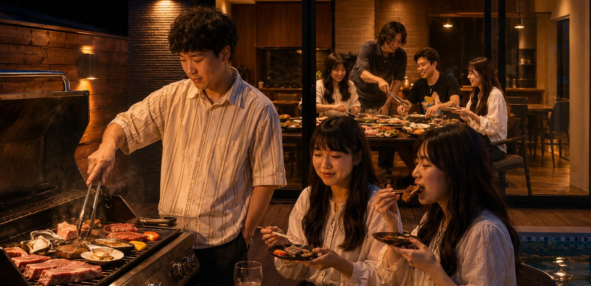 仲間と過ごす